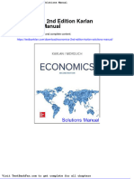 Dwnload Full Economics 2nd Edition Karlan Solutions Manual PDF