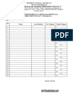 Daftar Hadir Adiwiyata