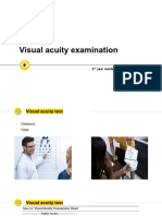 Visual Acuity Examination For MNUMS 5th Course Students