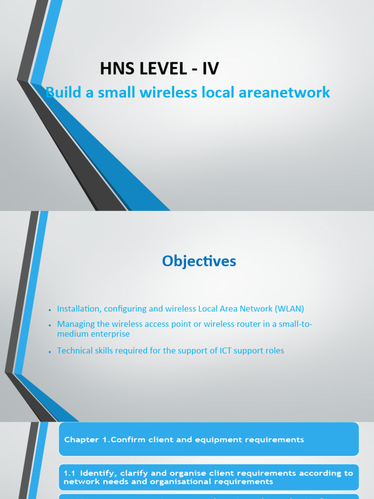 Setting Up a Wireless LAN | PDF | Wireless Lan | Wireless Access Point