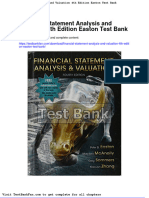Dwnload Full Financial Statement Analysis and Valuation 4th Edition Easton Test Bank PDF