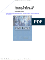 Dwnload Full Financial Statement Analysis 10th Edition Subramanyam Test Bank PDF