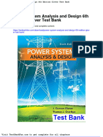 Dwnload Full Power System Analysis and Design 6th Edition Glover Test Bank PDF