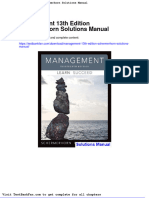 Dwnload Full Management 13th Edition Schermerhorn Solutions Manual PDF