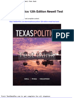 Dwnload Full Texas Politics 12th Edition Newell Test Bank PDF