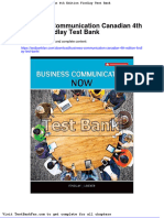 Dwnload Full Business Communication Canadian 4th Edition Findlay Test Bank PDF