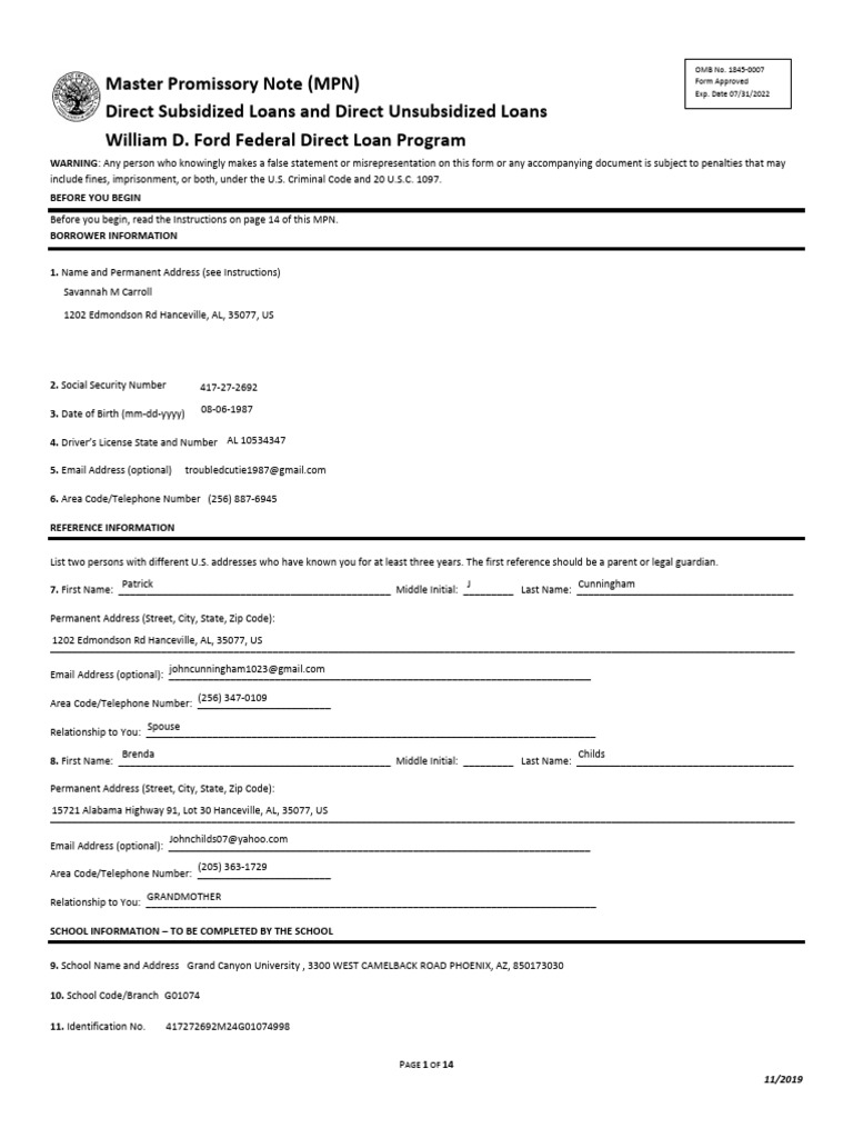 Master Promissory Note Overview | PDF | Loans | Credit