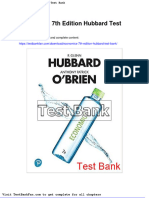 Dwnload Full Economics 7th Edition Hubbard Test Bank PDF