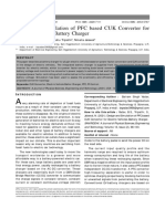 Design and Simulation of PFC Based CUK C