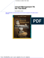 Dwnload Full Practical Financial Management 7th Edition Lasher Test Bank PDF