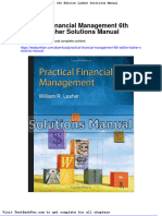 Dwnload Full Practical Financial Management 6th Edition Lasher Solutions Manual PDF