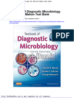 Dwnload Full Textbook of Diagnostic Microbiology 5th Edition Mahon Test Bank PDF