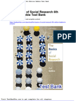 Dwnload Full The Basics of Social Research 6th Edition Babbie Test Bank PDF