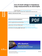 Significance of Small Voltage in Impedance
