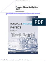 Dwnload Full Practice of Physics Global 1st Edition Mazur Test Bank PDF