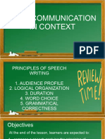 LESSON 3 Principles of Speech Delivery