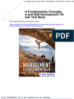 Dwnload Full Management Fundamentals Concepts Applications and Skill Development 7th Edition Lussier Test Bank PDF