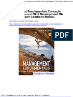 Dwnload Full Management Fundamentals Concepts Applications and Skill Development 7th Edition Lussier Solutions Manual PDF