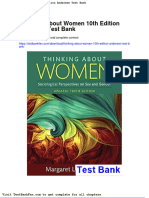 Dwnload Full Thinking About Women 10th Edition Andersen Test Bank PDF
