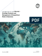Navigating The New Normal - Strategic Analysis and Management of Geopolitical Risks in Business