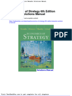 Dwnload Full Economics of Strategy 6th Edition Besanko Solutions Manual PDF
