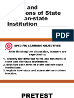 Forms and Functions of State Institutions