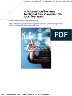 Dwnload Full Management Information Systems Managing The Digital Firm Canadian 6th Edition Laudon Test Bank PDF