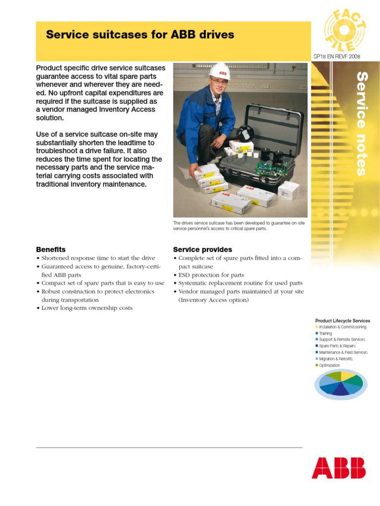 SP18 EN AC Drives Service Suitcase Revf | PDF | Electricity ...