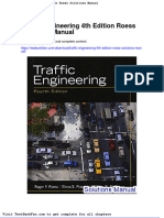 Dwnload Full Traffic Engineering 4th Edition Roess Solutions Manual PDF