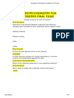 Chemistry Chemistry For Engineers Final Exam