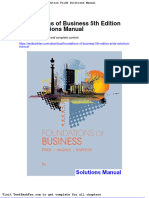 Dwnload Full Foundations of Business 5th Edition Pride Solutions Manual PDF