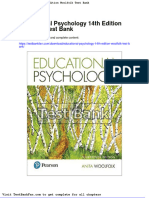 Dwnload Full Educational Psychology 14th Edition Woolfolk Test Bank PDF