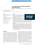 A Systematic Review and Comparison of Functional Assessments of Community-Dwelling Elderly Patients