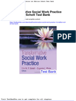 Dwnload Full Transformative Social Work Practice 1st Edition Schott Test Bank PDF