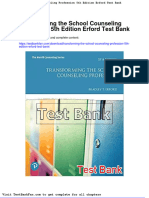 Dwnload Full Transforming The School Counseling Profession 5th Edition Erford Test Bank PDF