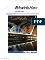 Dwnload Full Precalculus Mathematics For Calculus 7th Edition Stewart Solutions Manual PDF