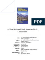 A Classification of North American Biotic Communities - Brown, Reichenbacher, Franson