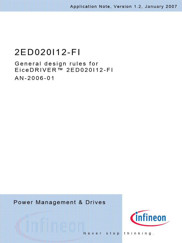 Application Note 2ED020I12-FI V1.2 | PDF | Electronic Circuits ...