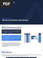 Window Functions and Syntax (Slides)