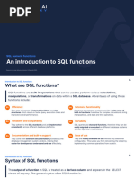 An Introduction To SQL Functions (Slides)