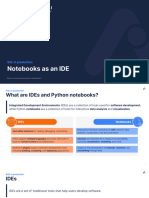 Notebooks As An IDE (Slides)