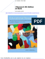 Dwnload Full Educational Research 5th Edition Creswell Test Bank PDF