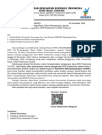 Surat Sekjen - Daerah - Perpanjangan Waktu Ketiga Penyampaian Laporan Realisasi Penggunaan BOK PuskesmaTA 2023 (Tahap 2)