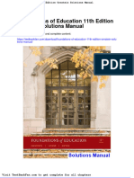Dwnload Full Foundations of Education 11th Edition Ornstein Solutions Manual PDF