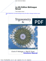 Dwnload Full Trigonometry 8th Edition Mckeague Solutions Manual PDF