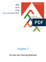 Chapter 6 (8th Edition) - On Job Training Methods