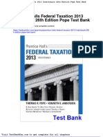 Dwnload Full Prentice Halls Federal Taxation 2013 Individuals 26th Edition Pope Test Bank PDF