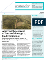 Backgrounder: Applying The Concept of Loss and Damage' To Biodiversity Loss