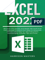 Excel 2022 Become A Pro Quickly and Master Microsoft Excel Formulas and Functions From Basic To Advanced (Masters, Harrison)