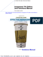 Dwnload Full Effective Management 7th Edition Chuck Williams Solutions Manual PDF